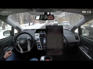 [720] yandex self driving car moscow streets after a heavy snowfall