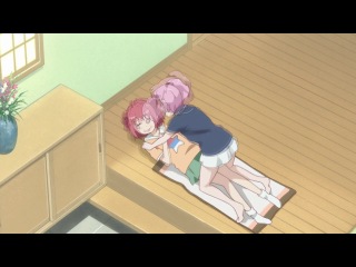 Yuru yuri akari and chinatsu epic kiss scene