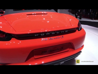 2017 porsche 718 boxster s exterior and interior walkaround debut at 2016 geneva motor show