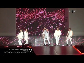 [mpd/fancam]150423 infinite shower @ mcountdown in japan