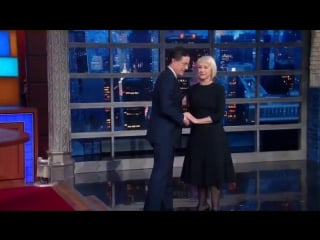 Helen mirren on the late show with stephen colbert