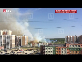 В челябинске горит гектар земли в парке отдыха им ю а гагарина