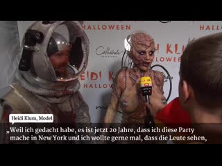 Intergalaktisch! heidi klum und tom kaulitz feiern halloween als cyborg und astronaut