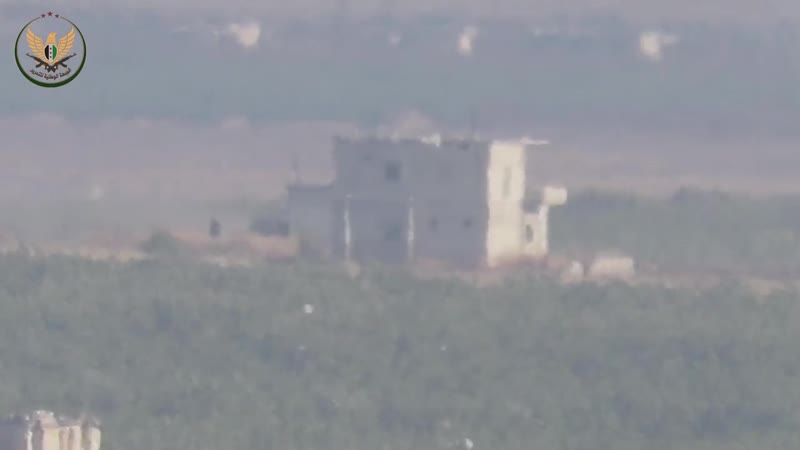 Боевики "национального фронта освобождения" и неудачный пуск птур по танку на юго востоке провинции идлиб#2