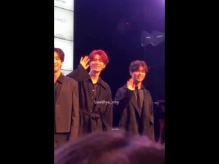 Why does he have to be so cute #jaehyeong #therose #kexpo #재형 #더로즈