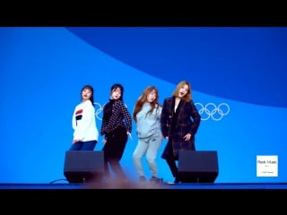 180220 red velvet – red flavor @ pyeongchang winter olympics headliner show rehearsal fancam