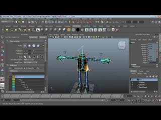 Character rigging in maya | 0808 refining skin on the upper body