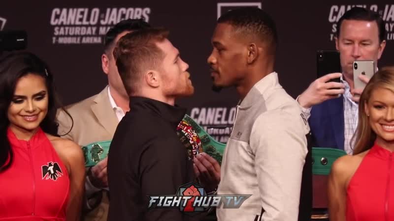 Canelo alvarez vs daniel jacobs face off