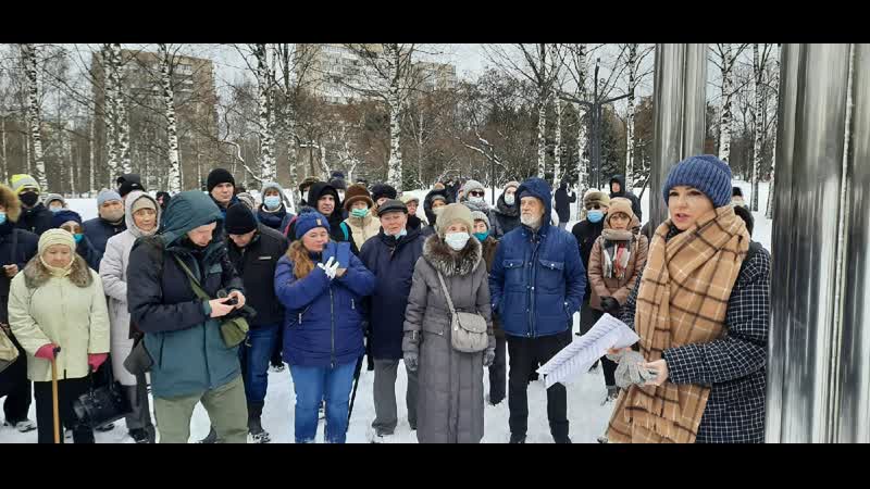 Народный сход в защиту парка сахарова в петербурге
