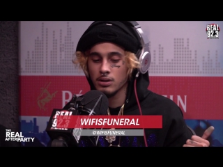 Wifisfuneral freestyles on the real after party