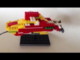 Wedobots submarine with lego® wedo™ bricks