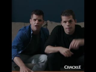 Did anyone else see that or was it just us? @maxcarver and @charlie carver star in #inthecloud, streaming free on #crackle febru