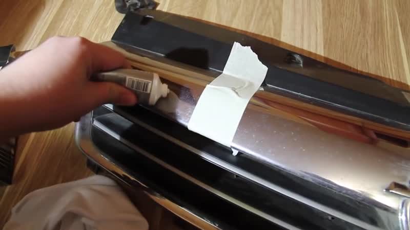 Наношу полироль прям при вас