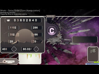 Shist's playing nhato delay order [time manipulation] | 80,02% | x403/2529 | 0 pp