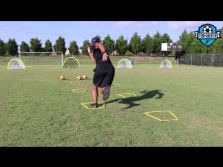 Full training session for footballers fdb soccer