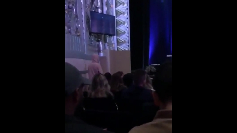 Justin at the saban theater in beverly hills, california