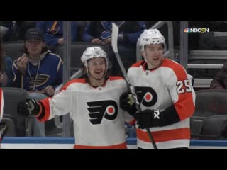 James van riemsdyk makes perfect redirection on travis konecny goal