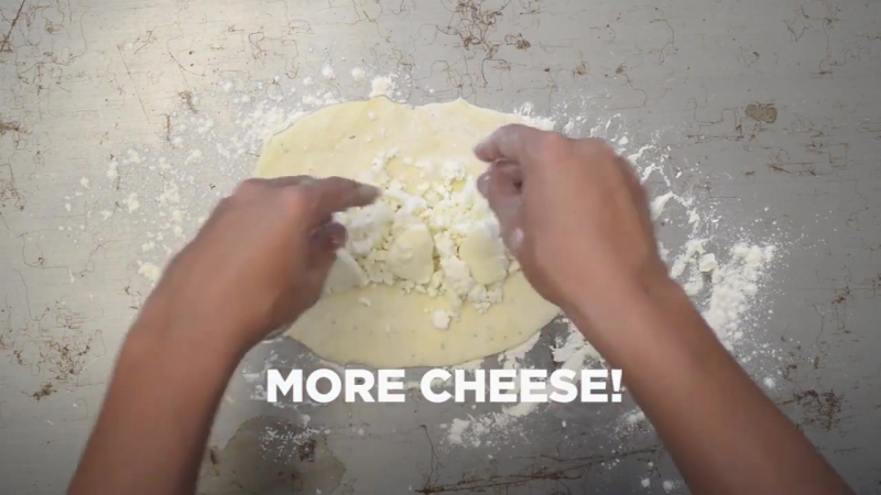 Acharuli khachapuri (bread with melting cheese) from georgia