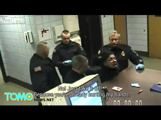 Police brutality cops use porn hold on video in pcp woman arrest, sued for $1 million