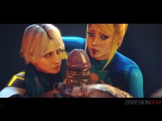 Christie and samus vs alien mercenary (metroid, dead or alive sex)