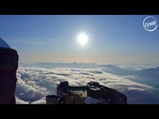 The blaze live at aiguille du midi in chamonix, france for