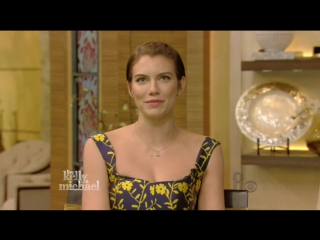 Lauren cohan sexy live with kelly & michael 2 16 2016