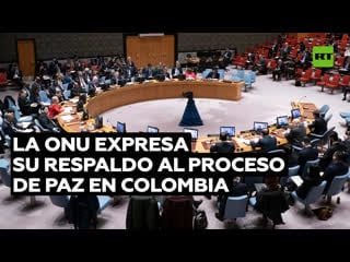 El consejo de seguridad de la onu expresa su respaldo al proceso de paz en colombia