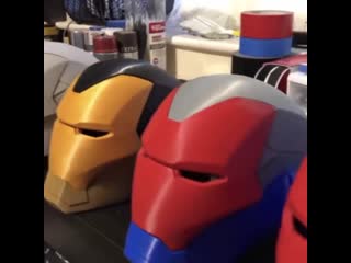 Now these are some awesome 3d printed ironman helmets