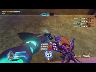My proudest moment pharah quadruple boop with a solo ult to win the game