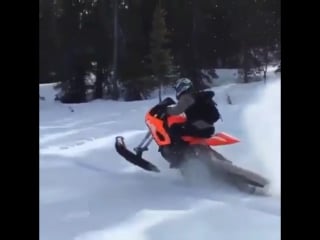 Gsxr 1000 snow mobile!