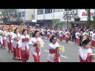 Surabaya flower parade @tunjungan street surabaya east java indonesia 24th march 2019