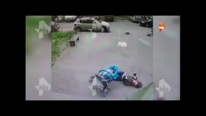 Падающий козырек момент падения