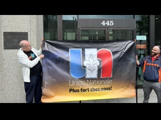 L’union nationale ! devant le barreau du québec au 445 boulevard st laurent montreal 29 juin 2023 !