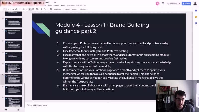 Ricky hayes ecom lifestyle university best e comerrce courses