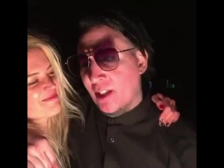 Marilyn manson and alison mosshart message to andres and his mom [mexico, 2018]