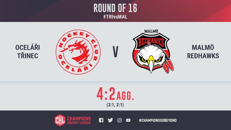 Highlights oceláři třinec vs malmö redhawks