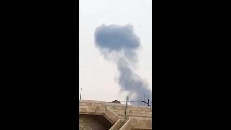 Боевики "хейят тахрир аш шам" сбили самолет в провинции идлиб#1