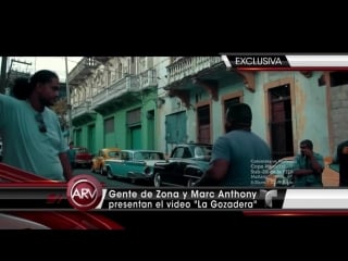 Al rojo vivo marc anthony y gente de zona graban el tema la gozadera telemundo arv