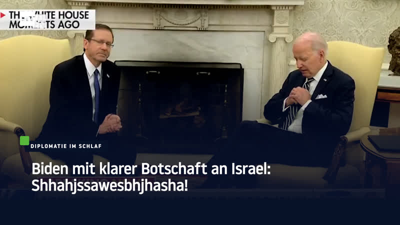 Biden mit klarer botschaft an israel shhahjssawesbhjhasha!