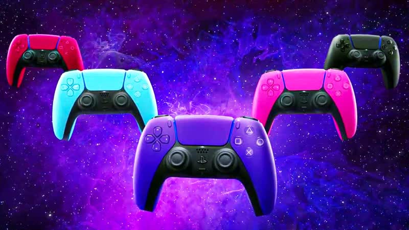 Новые dualsense controllers ps5 starlight blue, galactic purple and nova pink