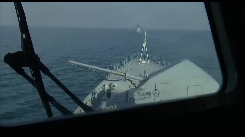 Стрельбы корветов «сообразительный», «стерегущий» и «стойкий»