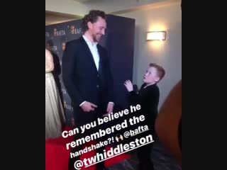 Tom with braydon bent at the bafta film gala at the savoy hotel in london on feb 8, 2019