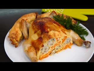 Сочная курочка пальчики оближешь фаршированная блинами