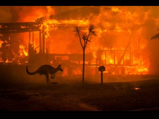 Australian woman battles to save home from raging bushfires