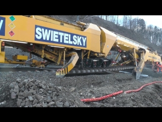 Sanierung bahnstrecke leibnitz spielfeld mit plasser & theurer ahm 800 r teil 36