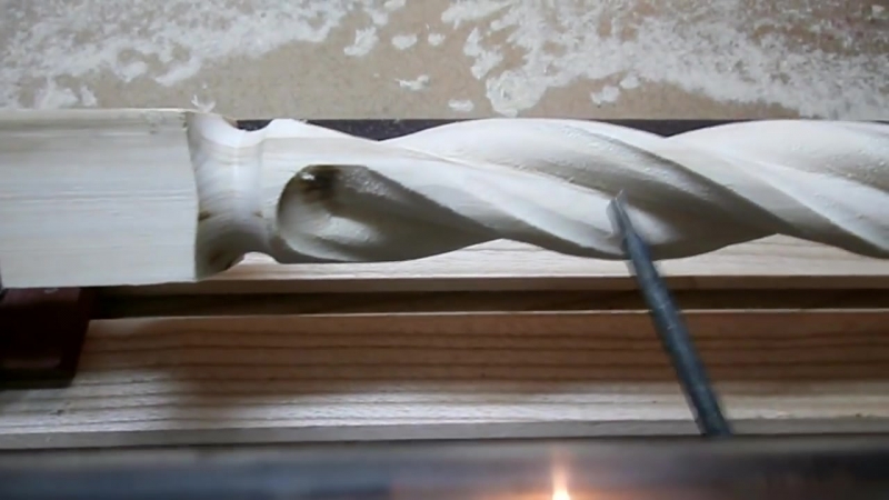 Витые балясины (каннелюр) часть 2 the milling machine for wood part 2