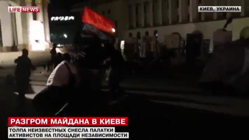 Проросійськи налагоджені люди у масках з палицями розігнали мирний євромайдан у києві є потерпілі серед дітей, одна вагітна дівч