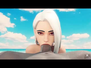 Ashe sex on the beach; oral sex; minet; blowjob; deepthroat; facefuck; bbc; 3d sex porno hentai; [overwatch]