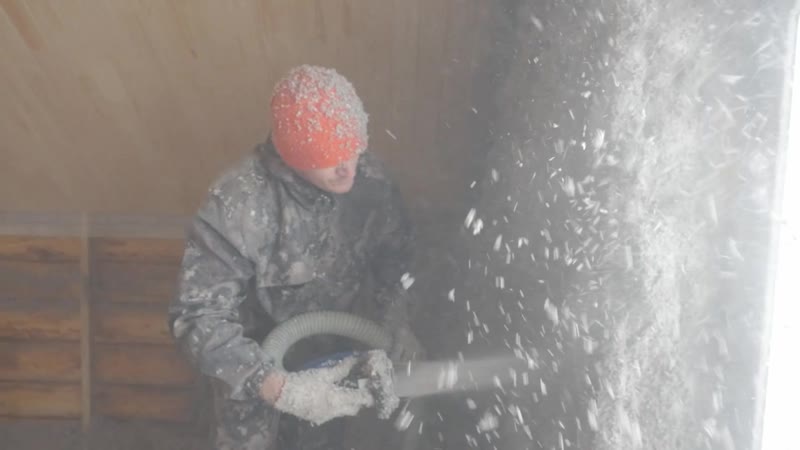 Утепление эковатой