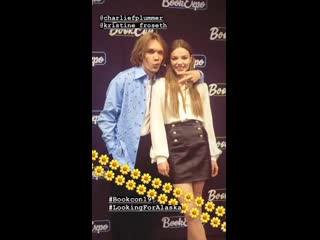 Charlie plummer and kristine froseth at bookcon 2019